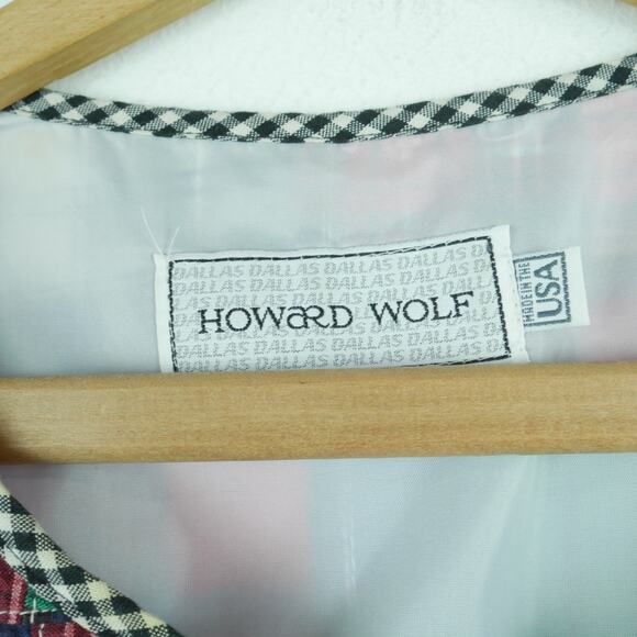 Vintage M L Dress 90s Gingham Madras Plaid Patchwork Cottagecore Grunge Prairie - Picture 2 of 9